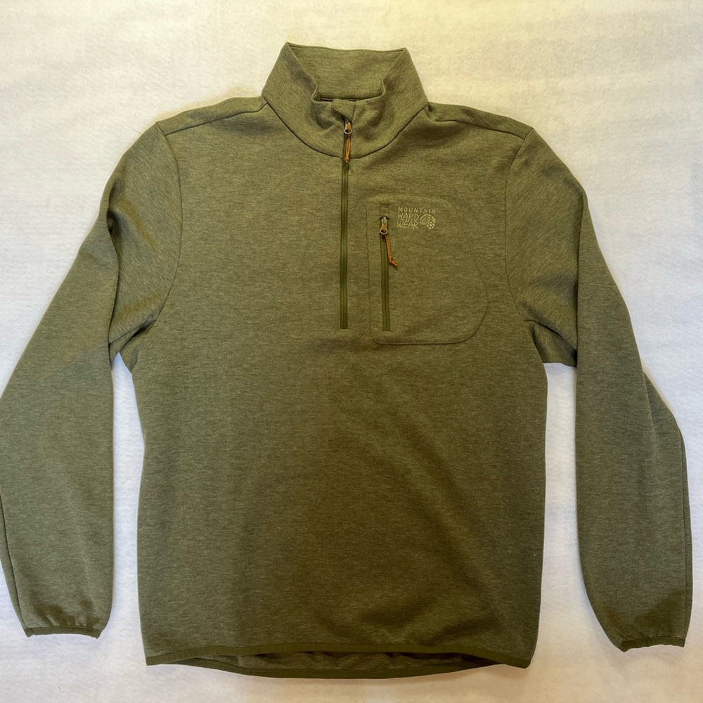 Mountain Hardwear Men's Zip Up in Olive